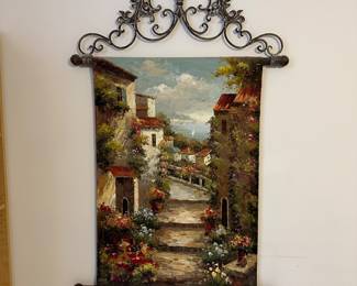 A3 - $25. Large Wall Hanging (impasto style not original). Measures 31" x 46".