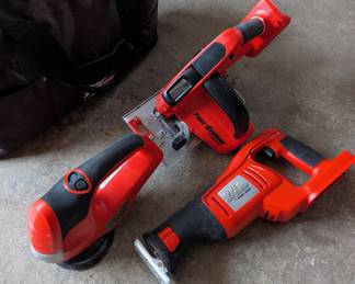 R43 - $25. Black & Decker Fire Storm 3 Pc. Set. NO Batteries.