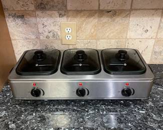 R67 - $20. Nostalgia Buffet Warmer 3 Station