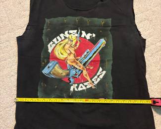 R92 - $100. Guns N' Roses T-Shirt 1991/92. XL? Sleeves & Neck have been cut.