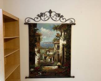 A6 - $30. Large Wall Hanging (impasto style not original). Measures 31" x 46".