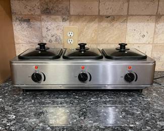 R67 - $20. Nostalgia Buffet Warmer 3 Station