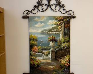 A5 - $30. Large Wall Hanging (impasto style not original). Measures 43" x 58".