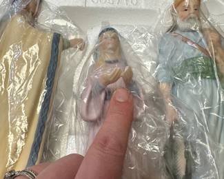 W7 - $450. Lenox (2 Available! 1 Mary has a chipped hand) Renaissance Nativity with Creche.