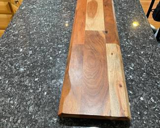 R78 - $20. Charcuterie Board. Measures 36" wide x 10.5" deep x 2" tall.