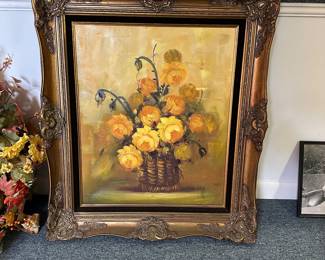 R83 - $50. Hilda Clegg Original Painting. Framed it is 28" x 32".