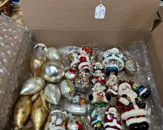W12 - $20. Box of Ornaments.