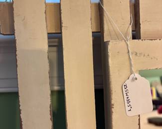 R26 - $20. Fence Framed Mirror. Measures 25.5" wide x 33.5" tall.