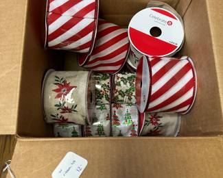 W10 - $12. Several rolls of holiday ribbon.