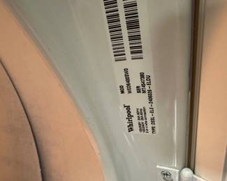 R42 - $250 SET. Whirlpool Top Load Washing Machine Model WTW6600SW2. Whirlpool Model WED6400SW0. Both work! Dryer needs a new latch but the painters tape is working just fine :)
