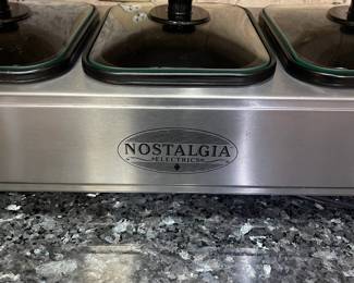 R67 - $20. Nostalgia Buffet Warmer 3 Station