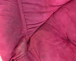 R23 - $20. Room Essentials Sphere Chair. Measures 45" wide x 37" tall. Folds up.