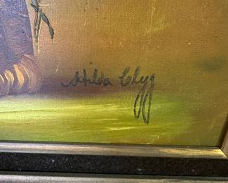 R83 - $50. Hilda Clegg Original Painting. Framed it is 28" x 32".