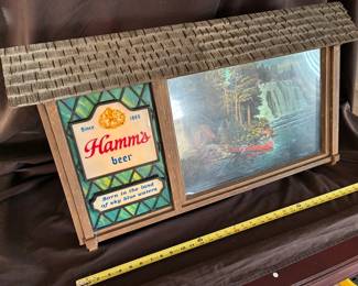 Hamm's Classic Scene O Rama. Red Canoe.