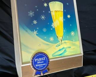 1956 PBR. Glass panel, not plexi. Snowflakes sparkle. Bubbles rise in the glass. Spectacular.