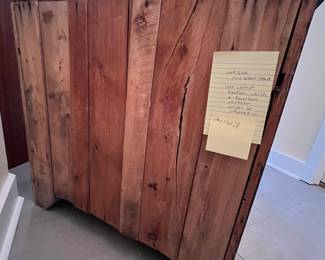 C8 - $40. Antique Cabinet / Wash Stand. Needs some repairs. Measures 30.75” wide x 17.25” deep x 28” tall