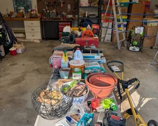 OVERVIEW OF TOOLS IN GARAGE AVAILABLE FOR SHOPPING!