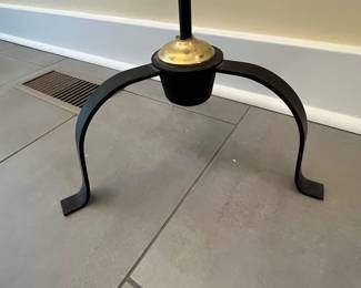 C22 - $45. Wrought Iron Floor Lamp. Measures 60.5" tall. 
