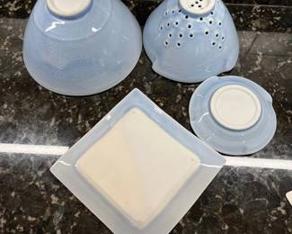 C100 - $50. Set of 4 Matching Pottery Pieces