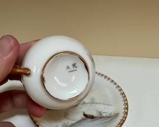 C82 - $8. Single Cup & Saucer - demitasse size. 
