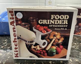 C96 - $15. Kitchen Aid Food Grinder Attachment. Model FG-A