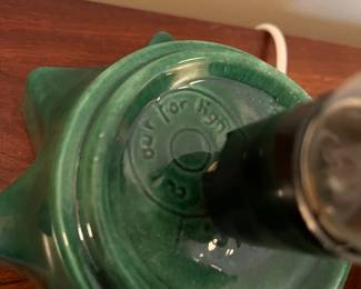 C105 - $50. Vintage Ceramic Christmas Tree. Measures 13.5" tall. Top had a chip that has been repaired. 