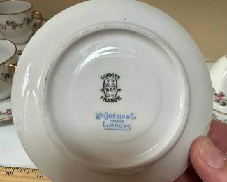 Limoges France. Wm Guerin & Co. C81 - $25. Limoges France. Wm Guerin & Co. Matching Set - 5 Teacups & 6 Sacuers. 