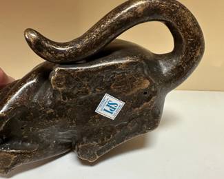 C77 - $25. SPI Bronze Cat Sculpture. 