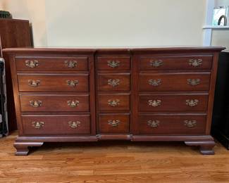 C4 - $175. Pennsylvania House 12 Drawer Dresser. Measures 64.25” wide x 20.25” deep x 34” tall