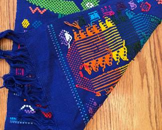 C32 - $30. Guatemalan Woven Runner. Measures 17.5" x 45" long. 