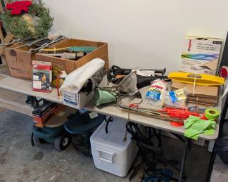 OVERVIEW OF TOOLS IN GARAGE AVAILABLE FOR SHOPPING!