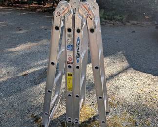 C114 - $125. Werner Articulated Multi Ladder M1-8-16.