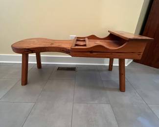 C11 - $75. Cobblers Bench that can be used as a coffee table. Measures 44” wide x 19.75” deep x 20” tall