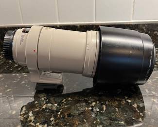 C40 - $400. Canon EF 100-400mm f/4.5-5.6L IS USM.  Missing lens cap, has lens filter over lens instead. 
