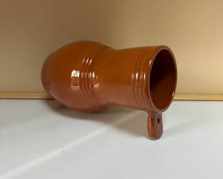 C73 - $25. Williamsburg Pottery Redware Bird House (does not have the dowel perch)