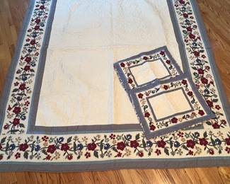 C33 - $35. LL Bean *new* Quilt & Pillow Shams. Reversible Full / Queen size 85" x 95". 