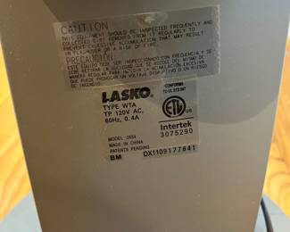 C26 - $40. Lasko Wind Curve Fan. 42" with Ionizer. Model 2654. 