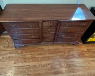 C4 - $175. Pennsylvania House 12 Drawer Dresser. Measures 64.25” wide x 20.25” deep x 34” tall