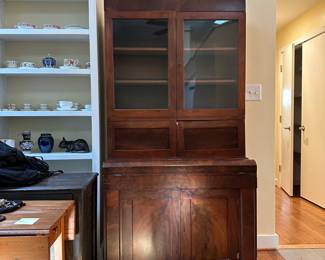 C7 - $325. Antique Secretary Bookcase - moves in 1 Piece! Measures 38” wide x 21.5” deep x 79.5 tall. 