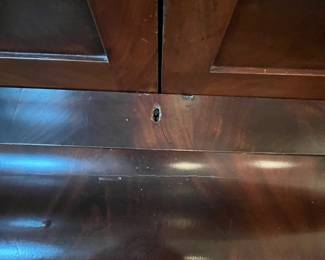 C7 - $325. Antique Secretary Bookcase - moves in 1 Piece! Measures 38” wide x 21.5” deep x 79.5 tall. 