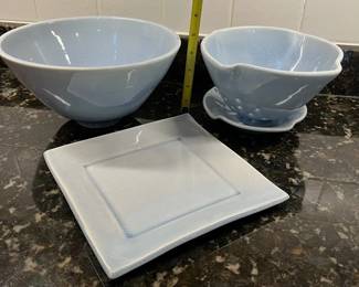 C100 - $50. Set of 4 Matching Pottery Pieces