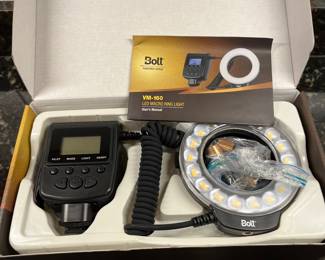 C46 - $30. Bolt VM-160 LED Macro Ring Light. 