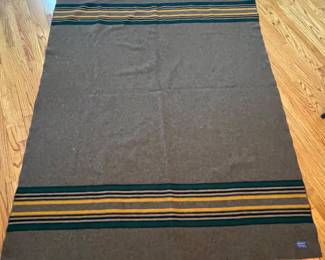 C31 - $145. Pendleton Wool Blanket. Measures 65" x 82" (Oversized throw / Twin Plus)