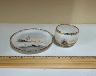 C82 - $8. Single Cup & Saucer - demitasse size. 