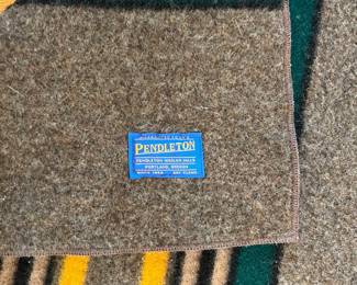 C31 - $145. Pendleton Wool Blanket. Measures 65" x 82" (Oversized throw / Twin Plus)