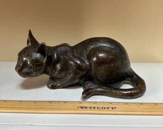 C77 - $25. SPI Bronze Cat Sculpture. 