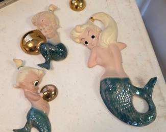 Freeman-McFarlin hand painted mermaid art