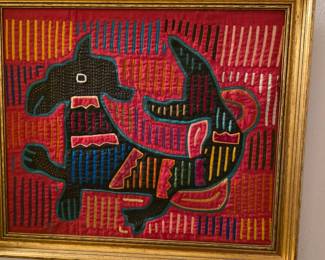 Mola textile art by the Guna people of Panama