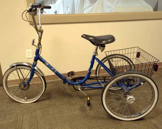 Worksman Cycles Pleasure Cycle Folding Tricycle 