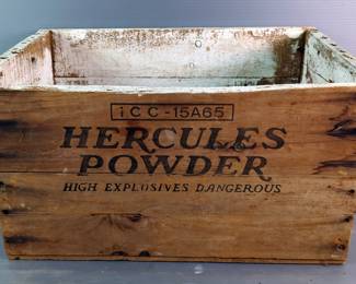 Hercules Powder Wooden Crate